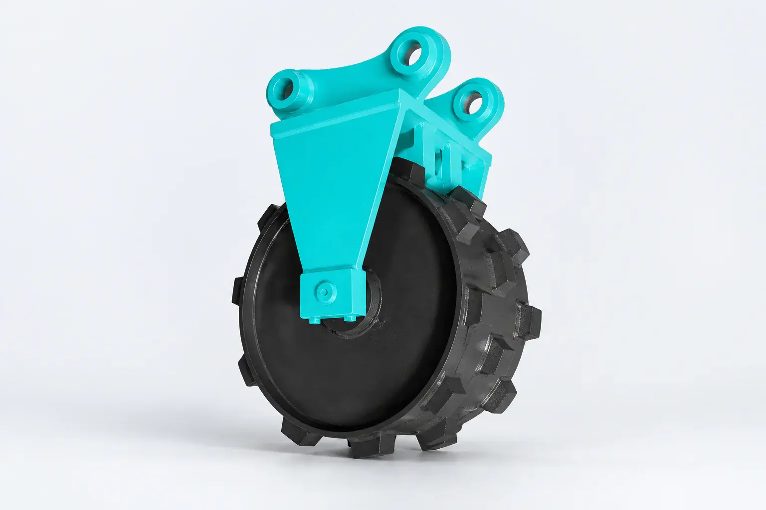 Compaction Wheel excavator attachment