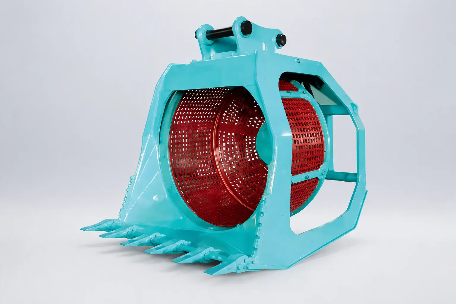 On-site processing excavator attachments